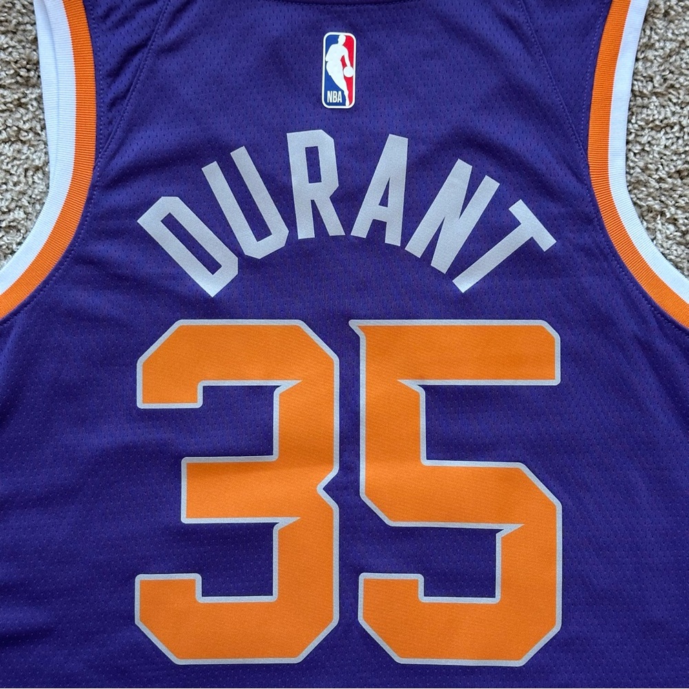 PHOENIX SUNS KEVIN DURANT 35 ICON EDITION SWINGMAN BASKETBALL JERSEY NBA DRI FIT - Picture 7 of 8
